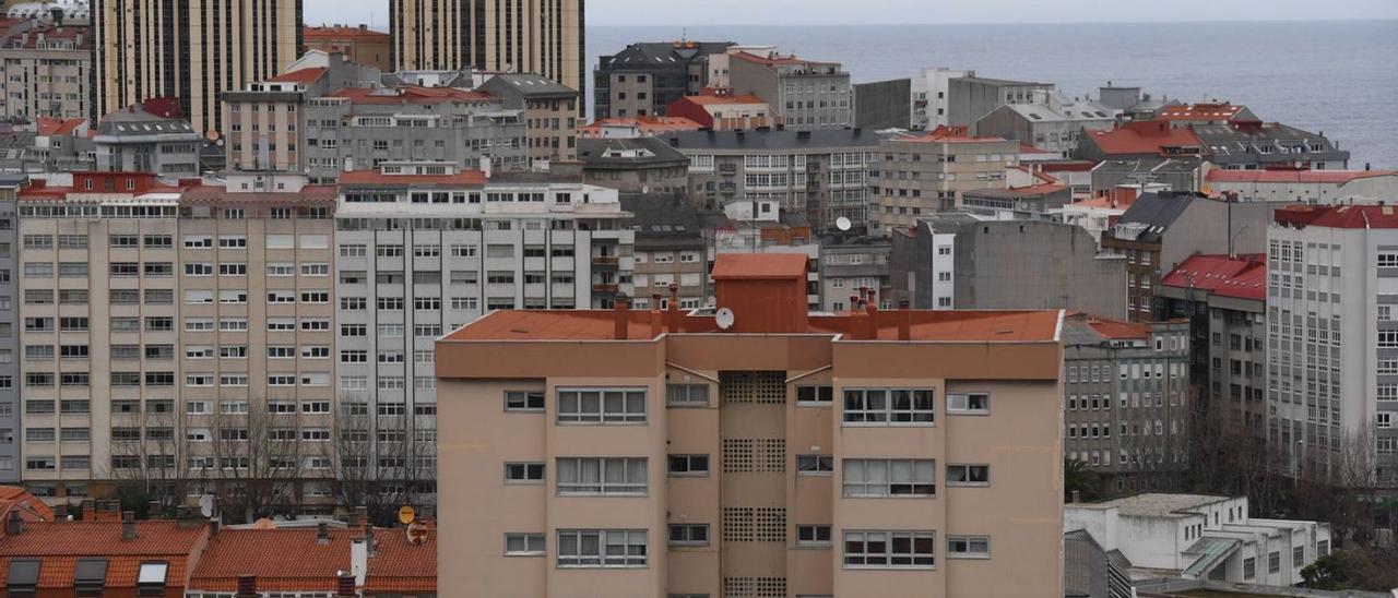 Edificios de viviendas de A Coruña.