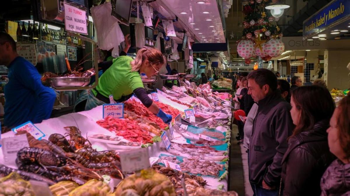 Pescadería del Mercado de l'Olivar de Palma