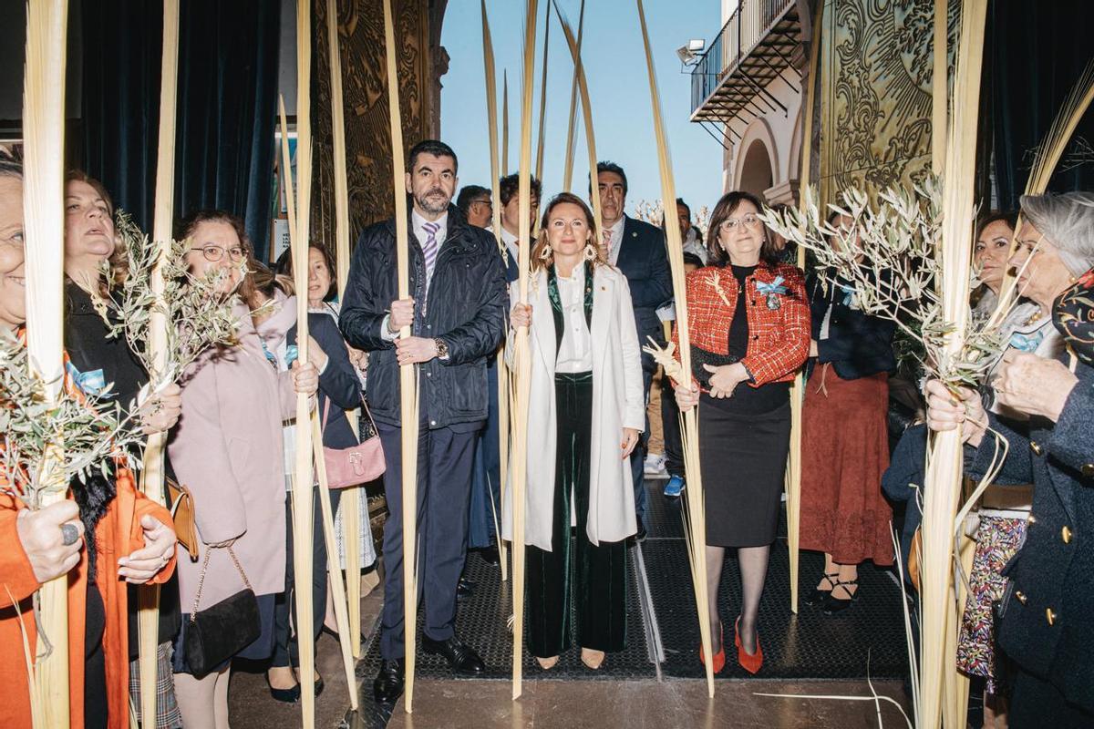 Carrasco en la procesión del Domingo de Ramos en Lledó.