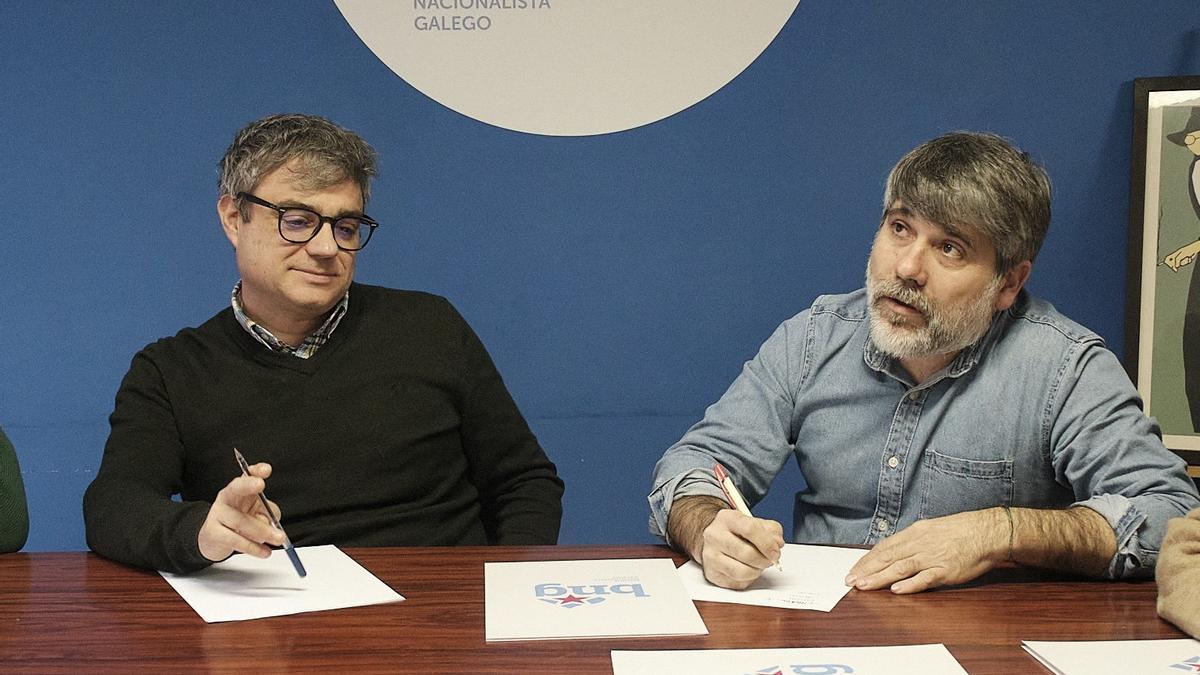 Los representantes del BNG.