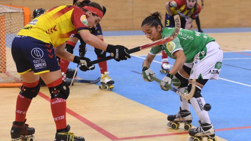 Marlena Rubio, en el partido europeo contra el Manlleu. | // CARLOS PARDELLAS