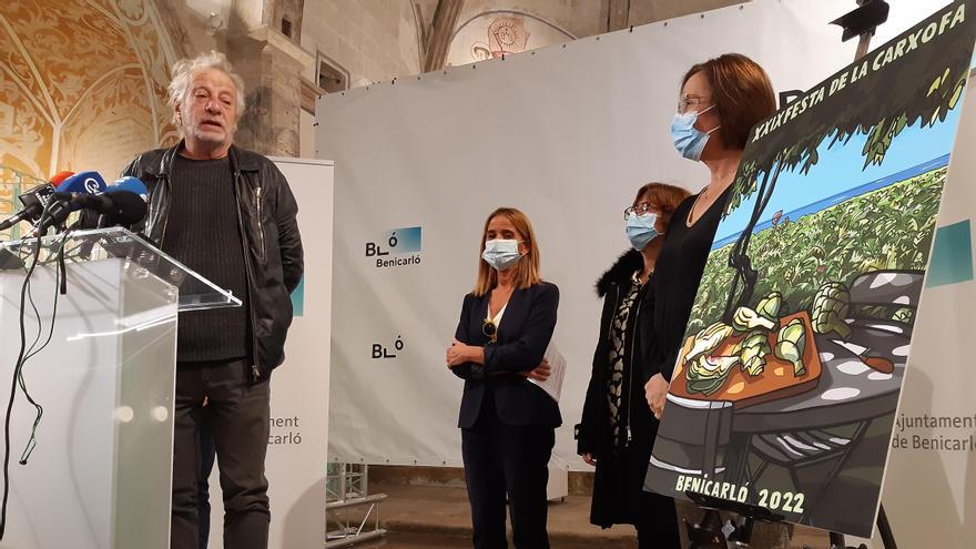 Javier Mariscal participó en la presentación del cartel de la Festa de la Carxofa.