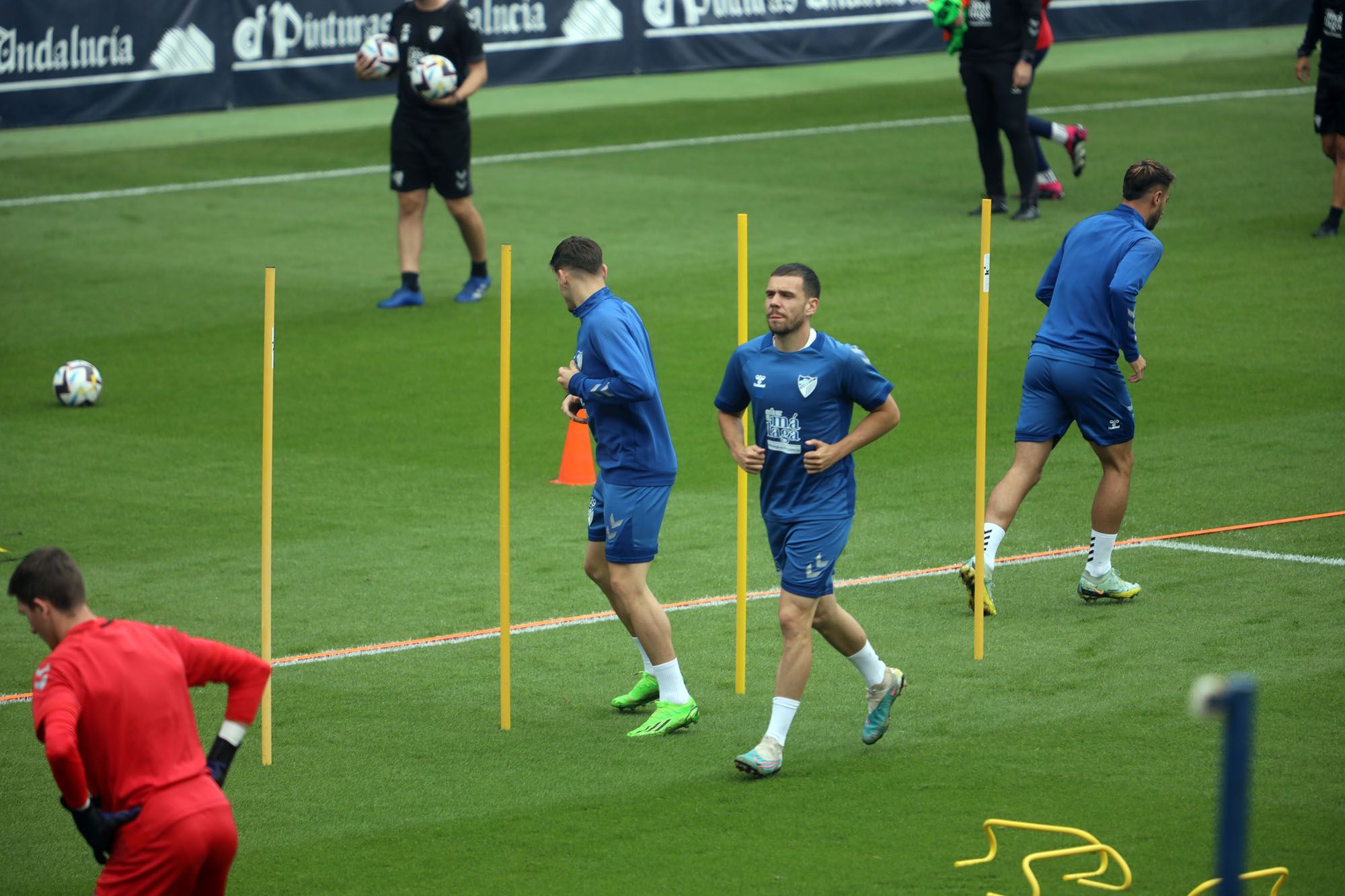 Entrenamiento del Málaga CF, 23 de mayo de 2023.