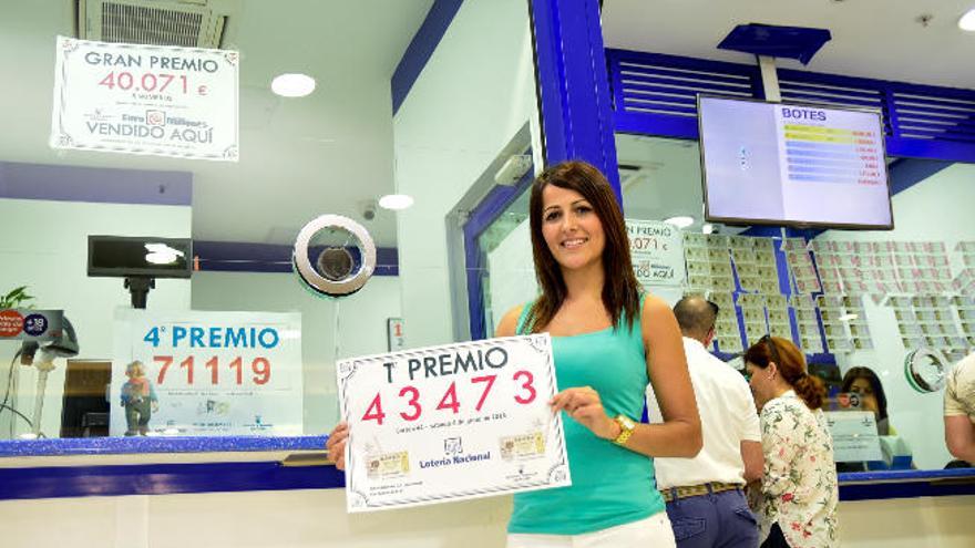 Administración de Lotería del centro comercial Las Arenas, ayer.