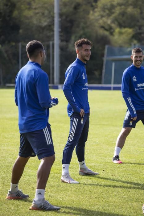 Entrenamiento del Oviedo tras el derbi