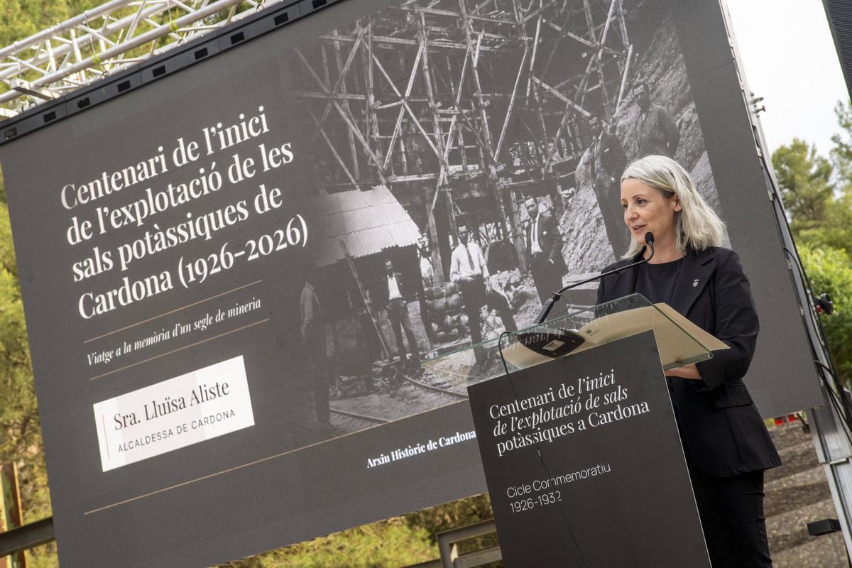 Imatges de l'acte de commemoració del centenari de l’inici de l’explotació de les sals potàssiques a Cardona Imatges de l'acte de commemoració del centenari de l’inici de l’explotació de les sals potàssiques a Cardona