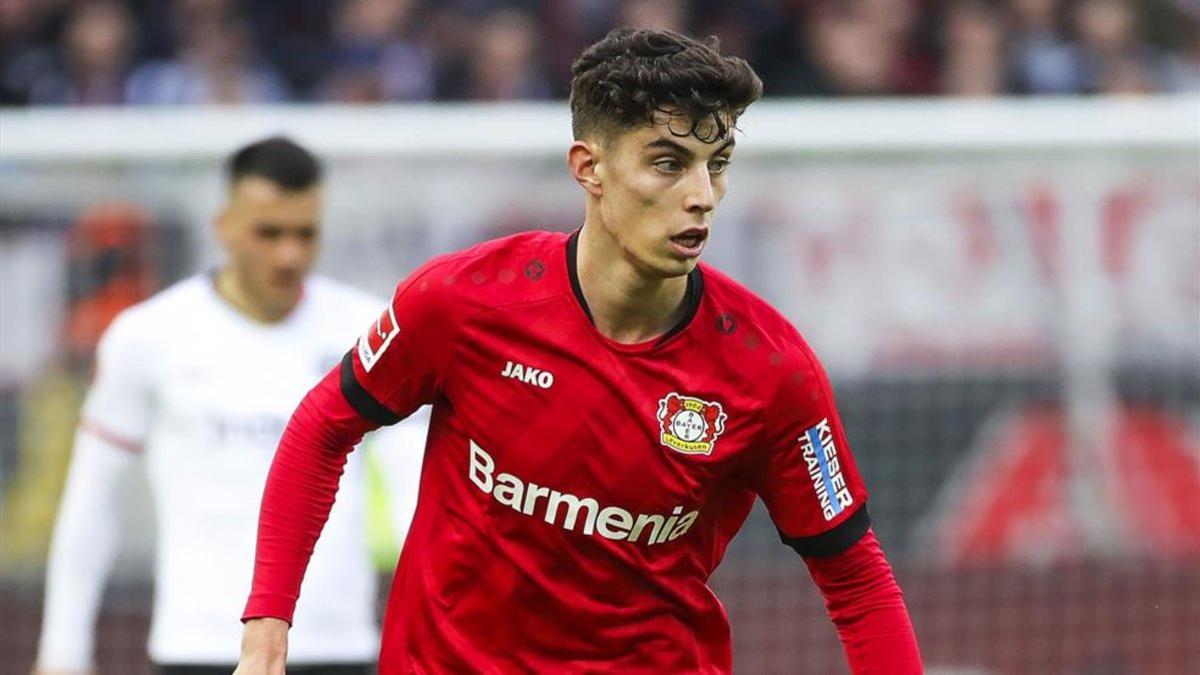 Kai Havertz con el Bayer Leverkusen