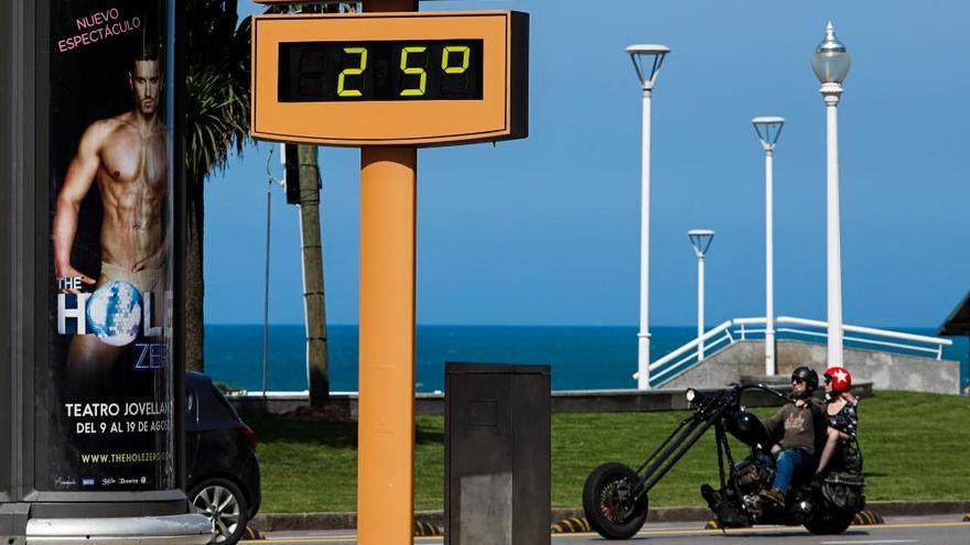 Día de calor en Gijón