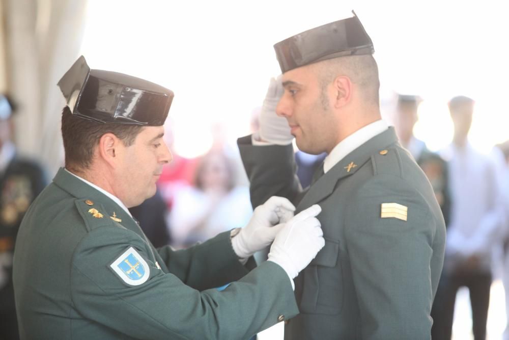 Actos del Día de la Hispanidad en la comandancia de la Guardia Civil de Gijón