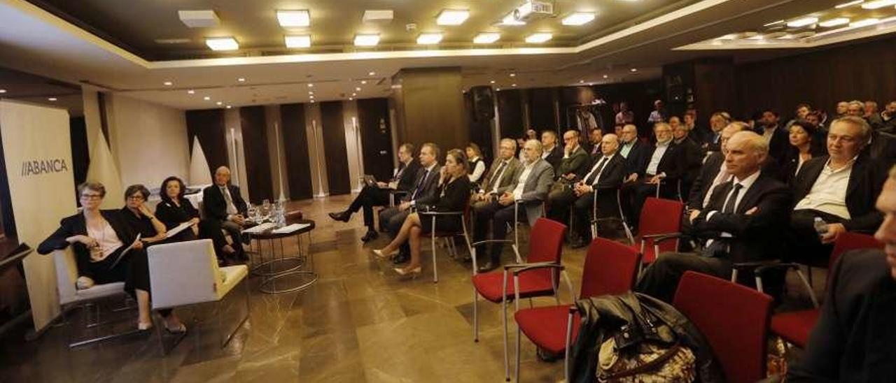 Asistentes al III Foro Inmobiliario de Asturias celebrado ayer en Oviedo.