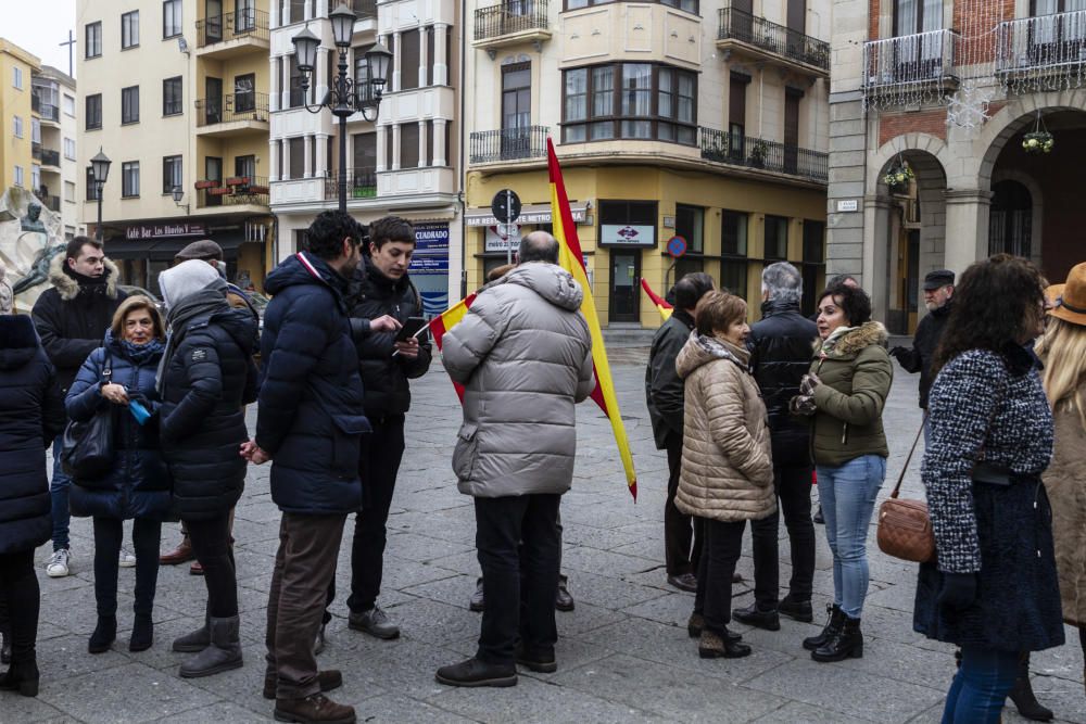 Concentración 'España Existe' de Vox Zamora.