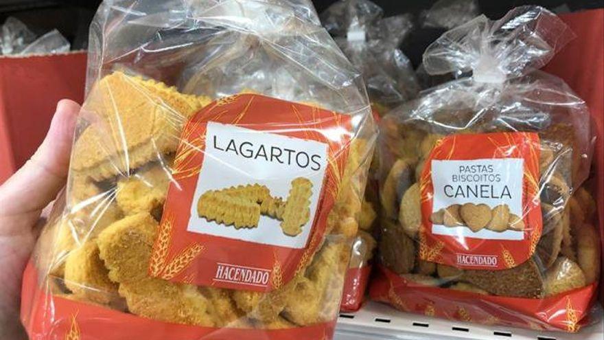 Los lagartos y pastas de canela de Mercadona.