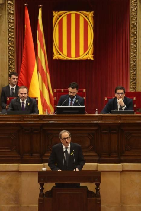 Ple d'investidura de Quim Torra