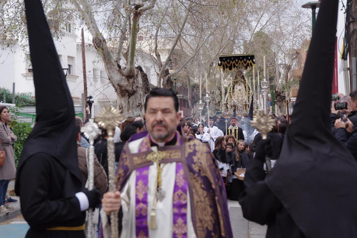Procesión del Carmen Doloroso desde la parroquia del Corpus Christi