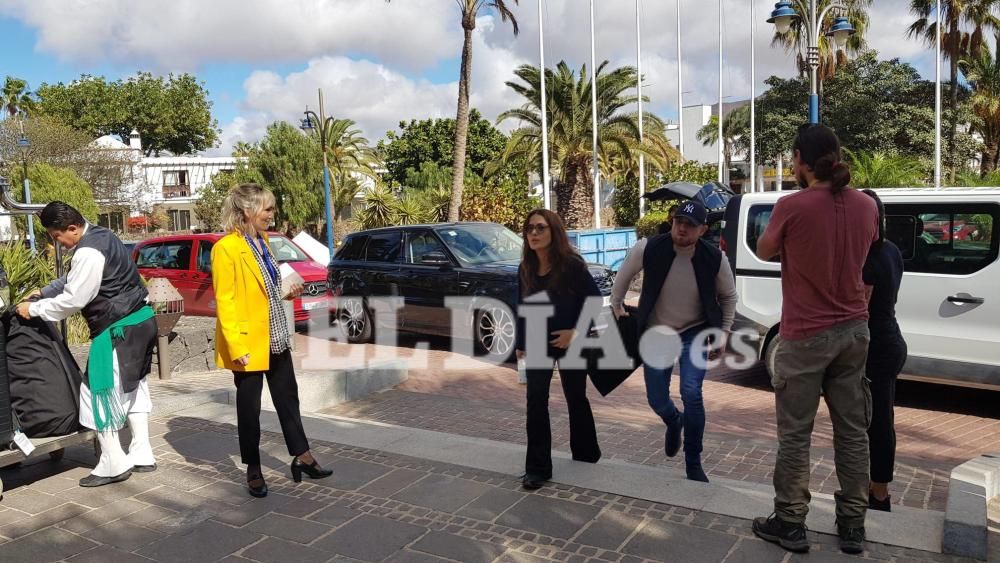 Salma Hayek ya está en Lanzarote para el rodaje de 'Los Eternos'