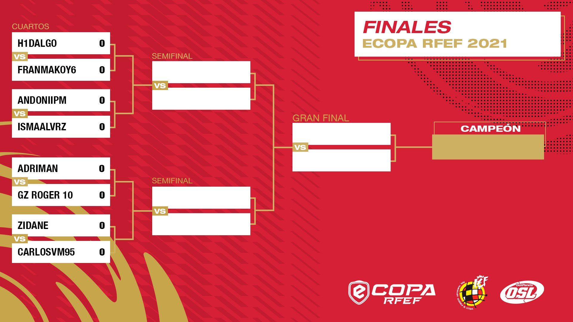 Así está el cuadro final de la eCopa de la RFEF