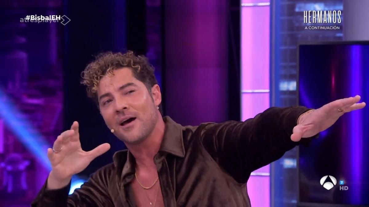 David Bisbal, en 'El hormiguero' (Antena 3).