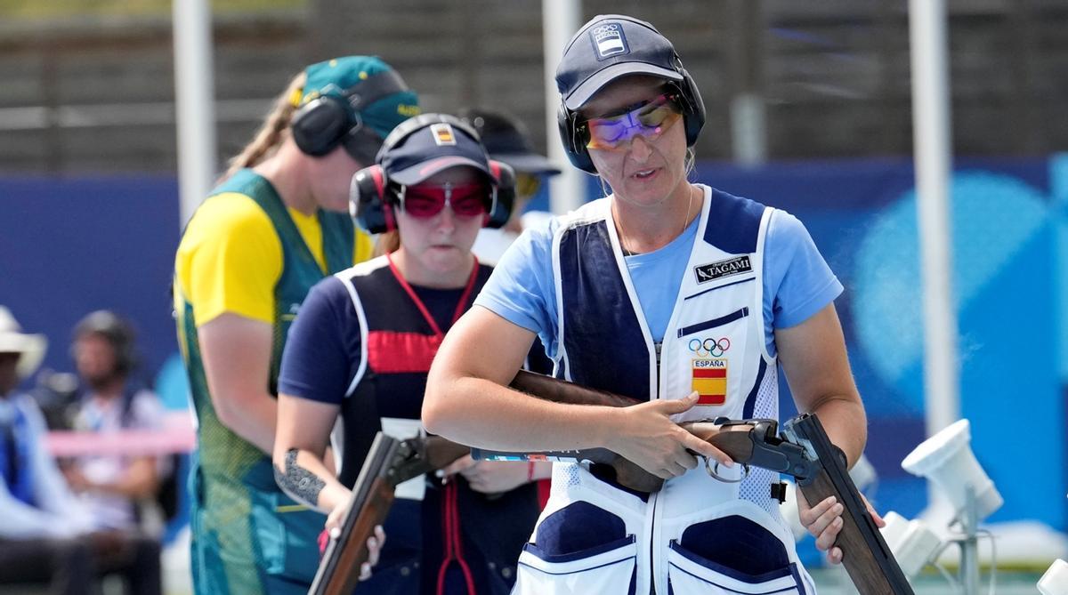 Fátima Gálvez, en plena competición.