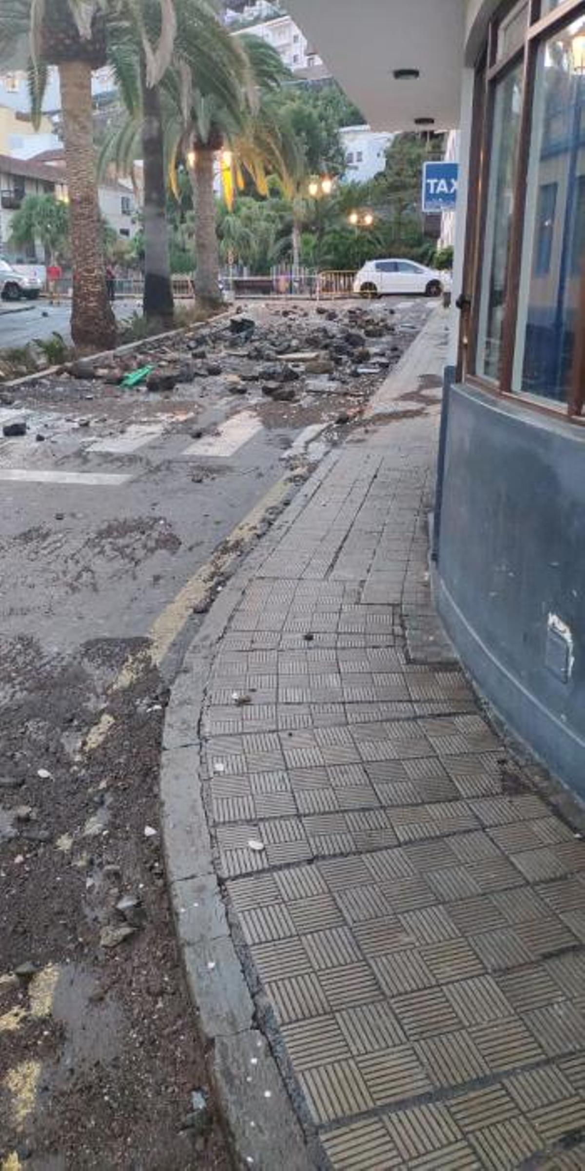 Desperfectos en Garachico tras el oleaje