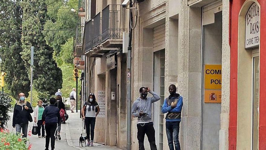 La comissaria de la Policia Nacional a Figueres, ahir.