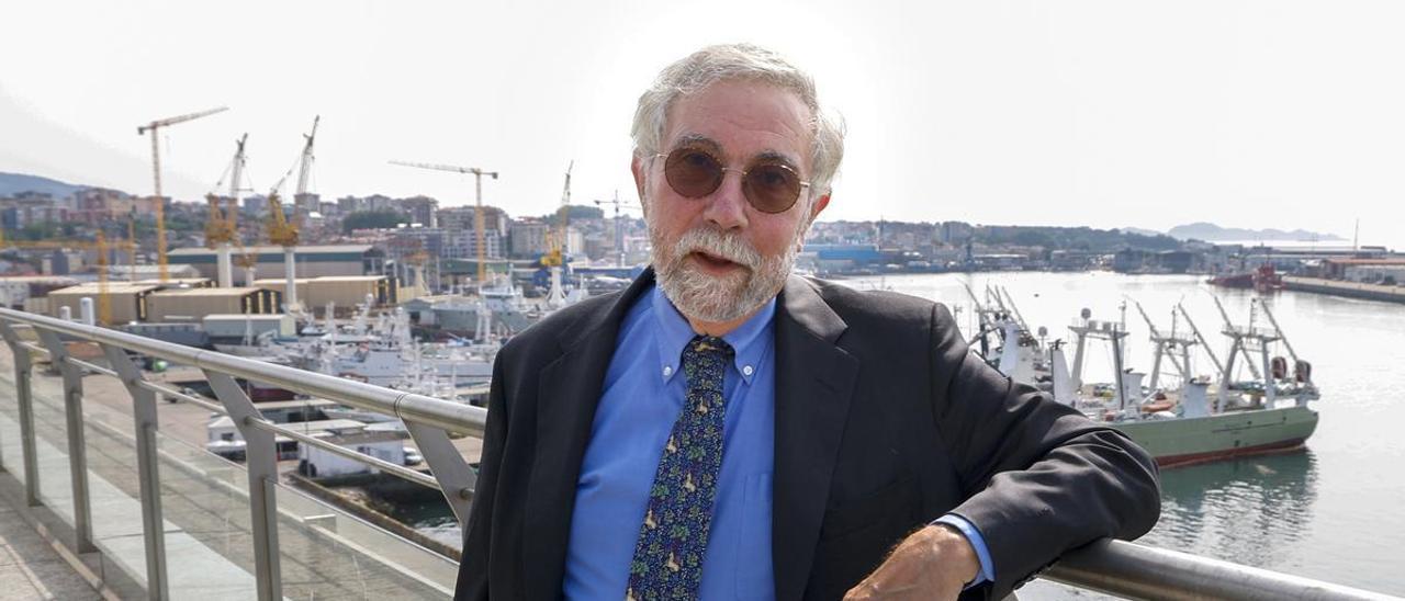 Paul Krugman, en el Auditorio Mar de Vigo.