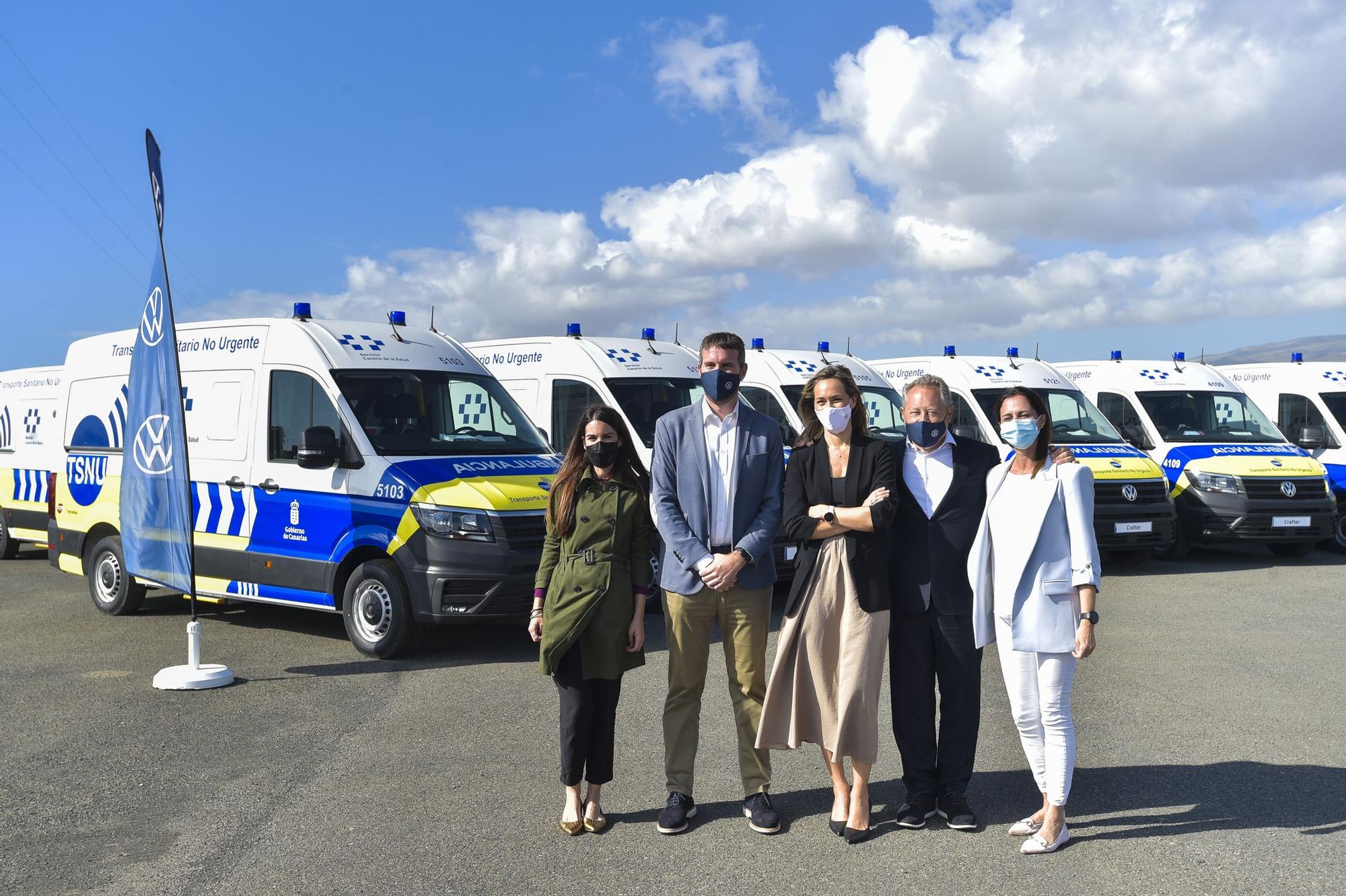 Presentación de nuevas ambulancias del transporte sanitario no urgente en Gran Canaria (5/06/2021)