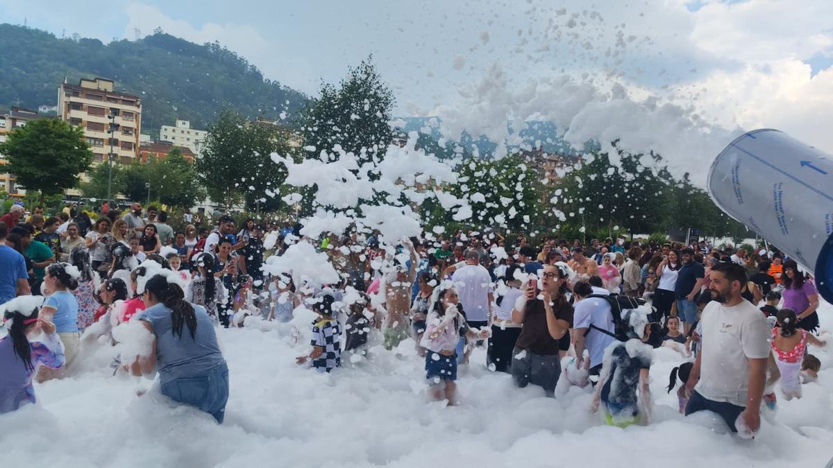 La fiesta de la espuma.