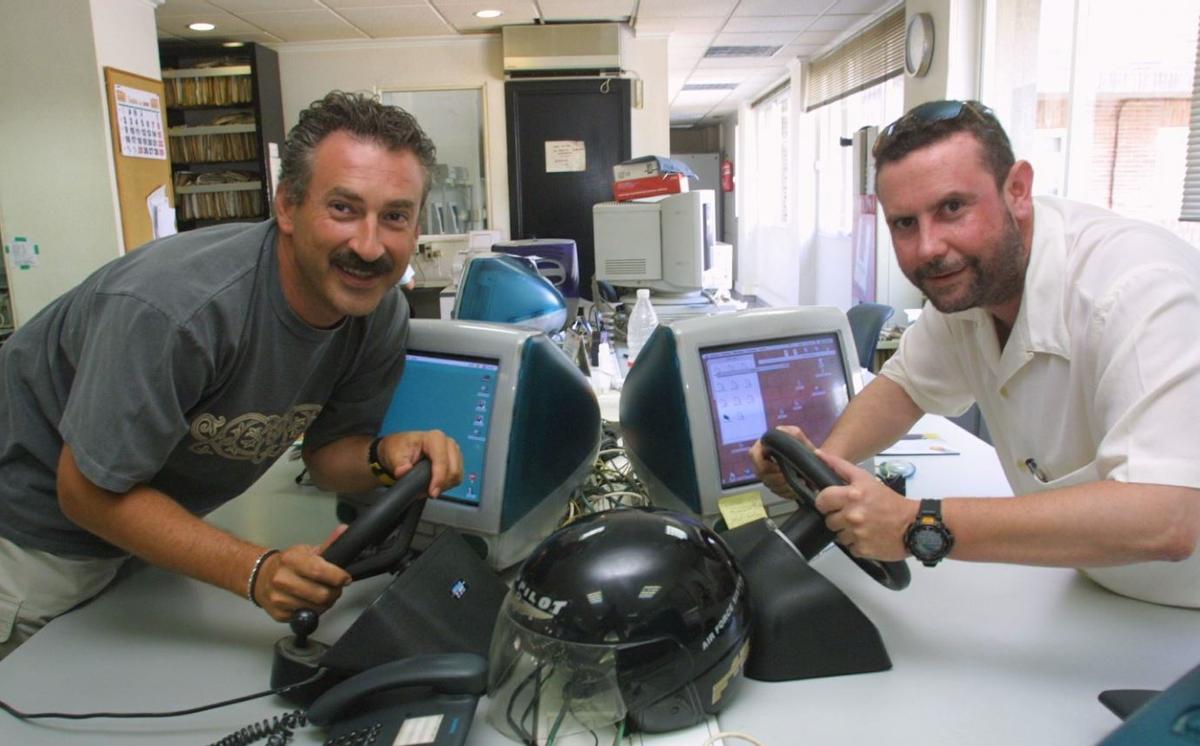 Pepe Barba, con su compañero Alberto Soler.