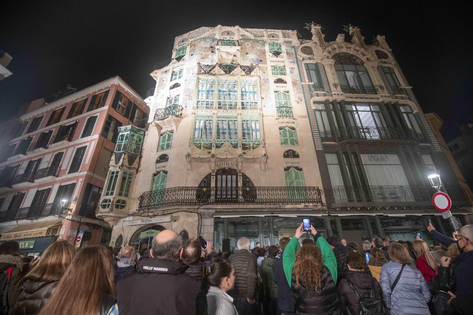 La fachada de Can Rey de Palma luce de nuevo tras la restauración para volver a los orígenes