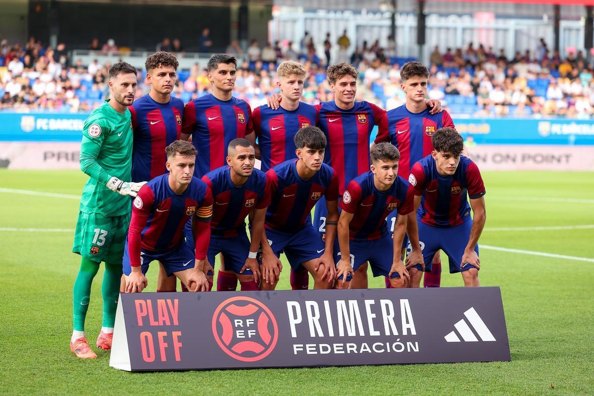 Barça Atlètic - UD Ibiza, partido de vuelta de la semifinal del play-off de ascenso a Segunda, en imágenes.