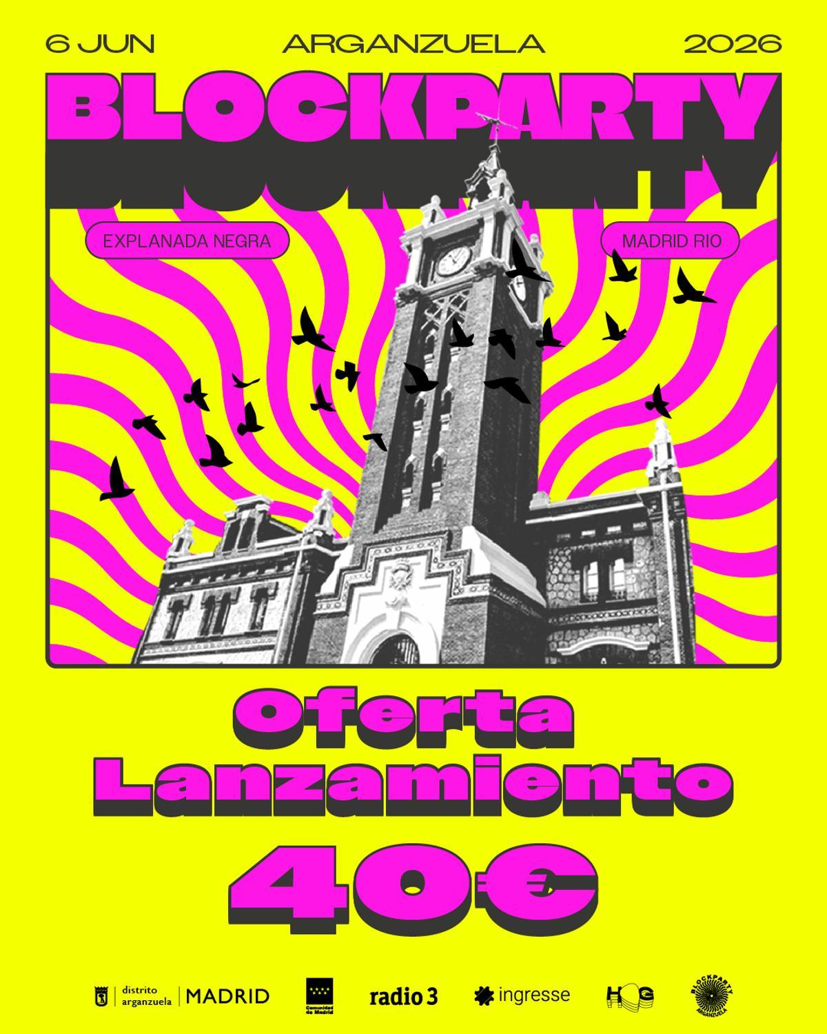 Cartel festival BlockParty Arganzuela 2026
