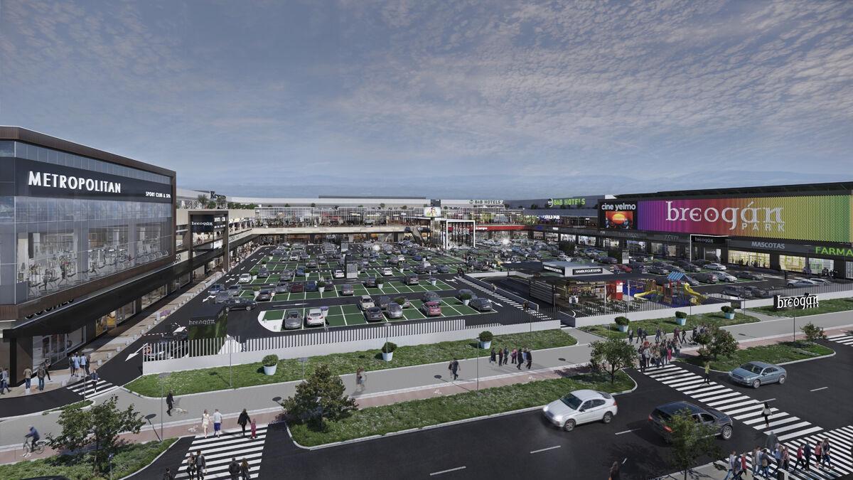 Recreación virtual del parque comercial Breogán Park.
