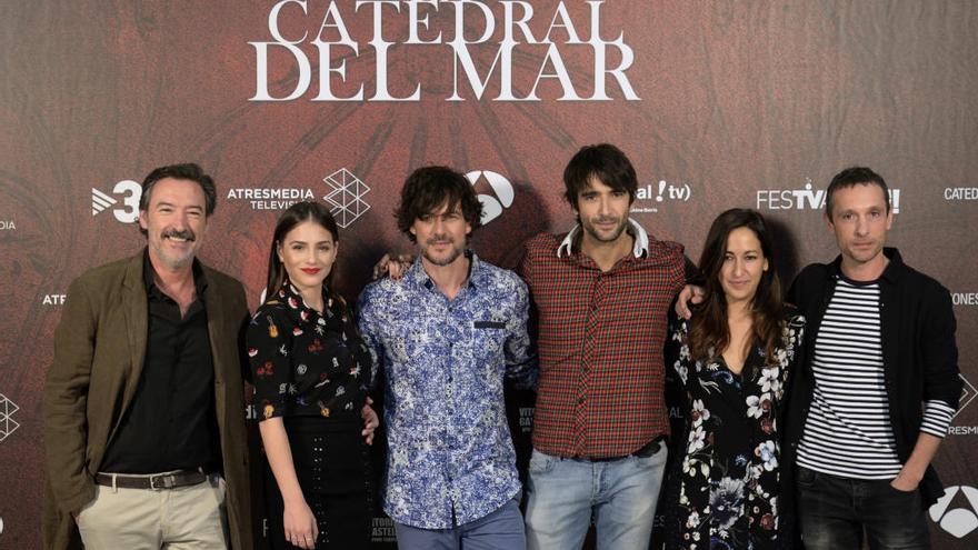 Los actores protagonistas en el festival.