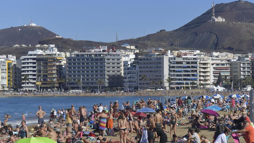 Primer día de 2022 en Las Canteras