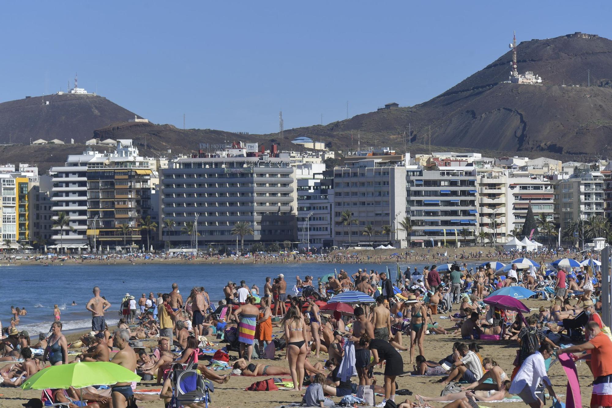 Primer día de 2022 en Las Canteras