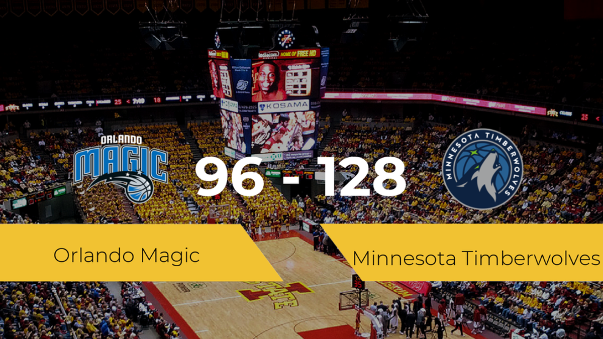 Minnesota Timberwolves logra derrotar a Orlando Magic (96-128)