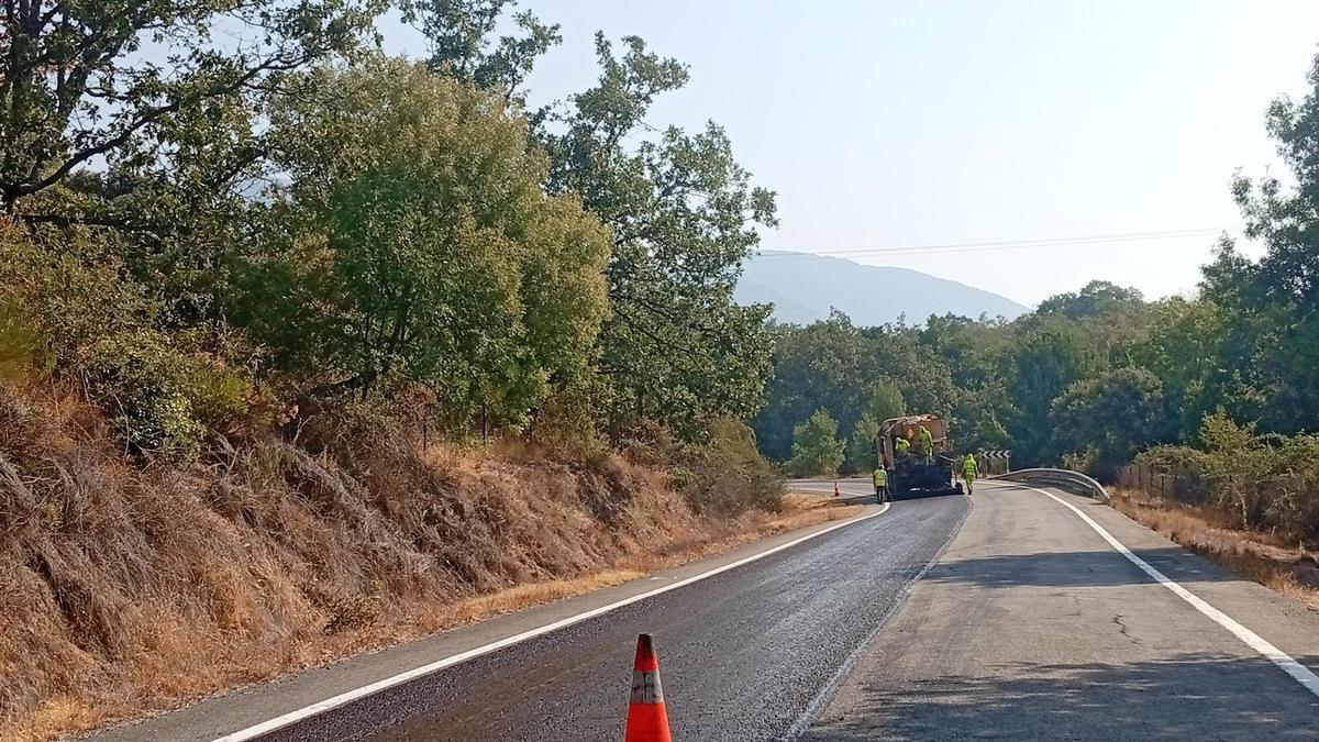 Carretera que se está reparando.