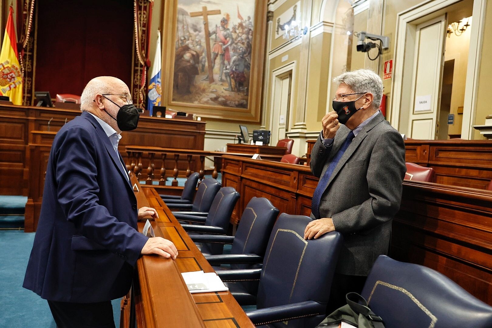 Pleno en el Parlamento de Canarias (9/2/21)