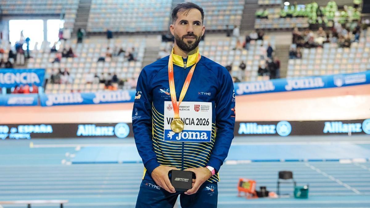 Eusebio Cáceres, con su oro en el reciente Campeonato de España