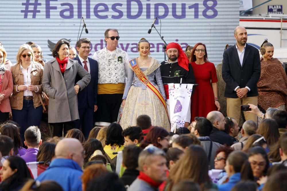 Entrega de estandartes de la Diputación a las Fallas