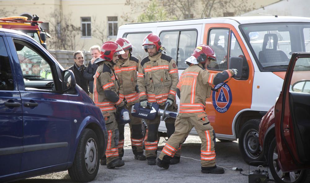 Simulacro de la Escuela de Enfermería de Castelló