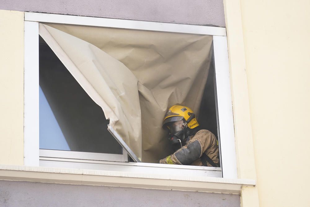 Incendi al col·legi La Salle de Girona