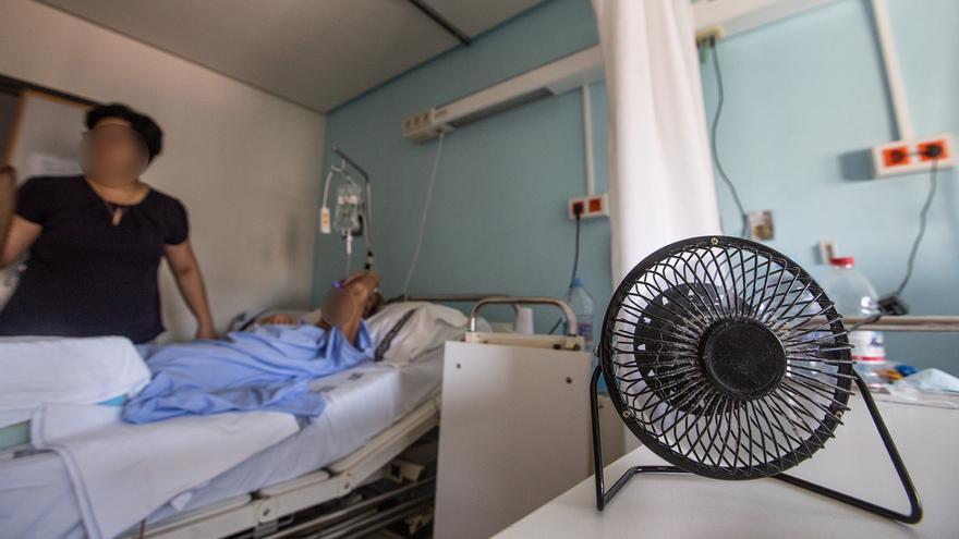 A más de 30 grados en el Hospital General por problemas con el aire acondicionado en plena ola de calor
