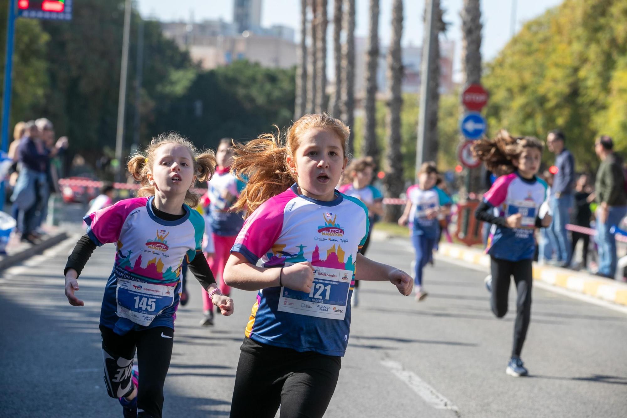 Carrera de menores de la TotalEnergies Murcia Maratón Costa Cálida