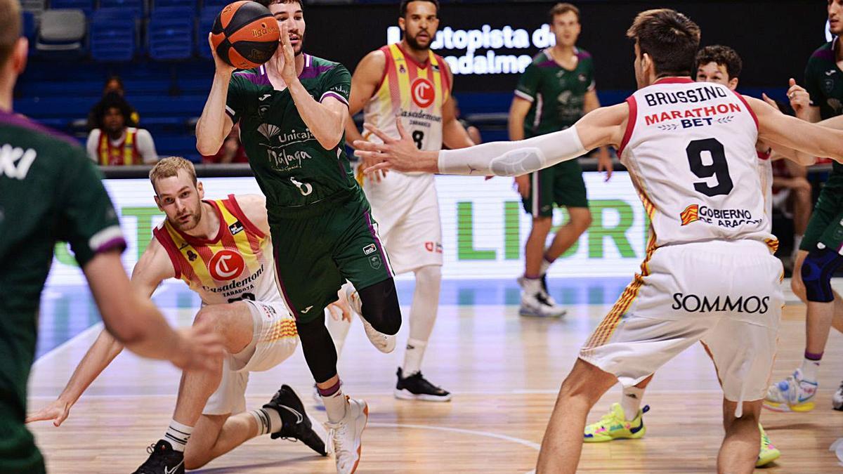 El Unicaja dio una imagen paupérrima el sábado en su partido contra el Zaragoza.