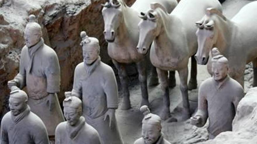 Caballos y guerreros de Terracota de Xian.