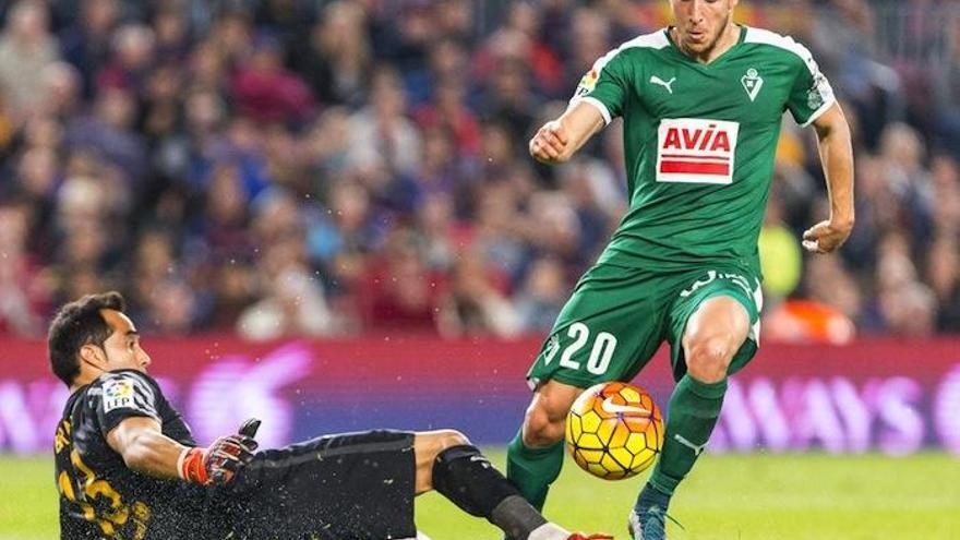 Keko, atacante del Eibar, en la órbita del Málaga CF.