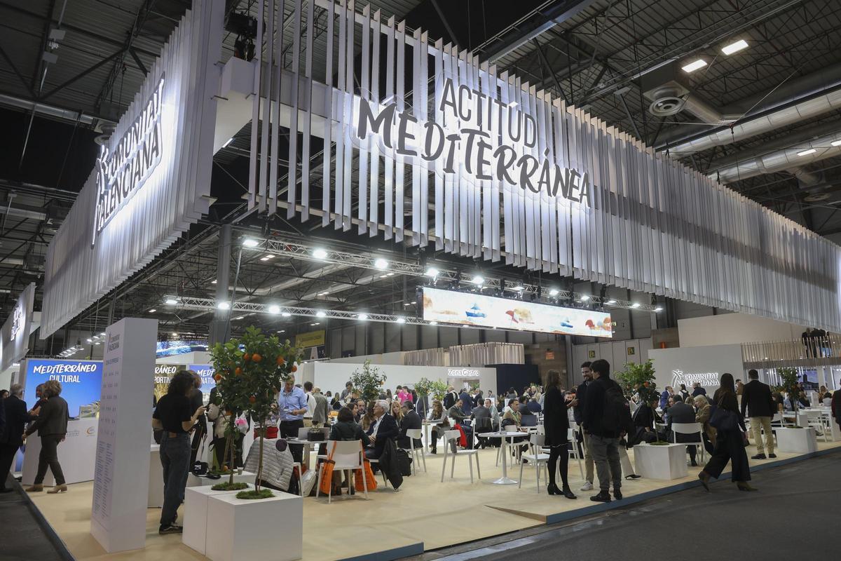 Aspecto que presentaba el estand de la Comunidad Valenciana en Fitur.
