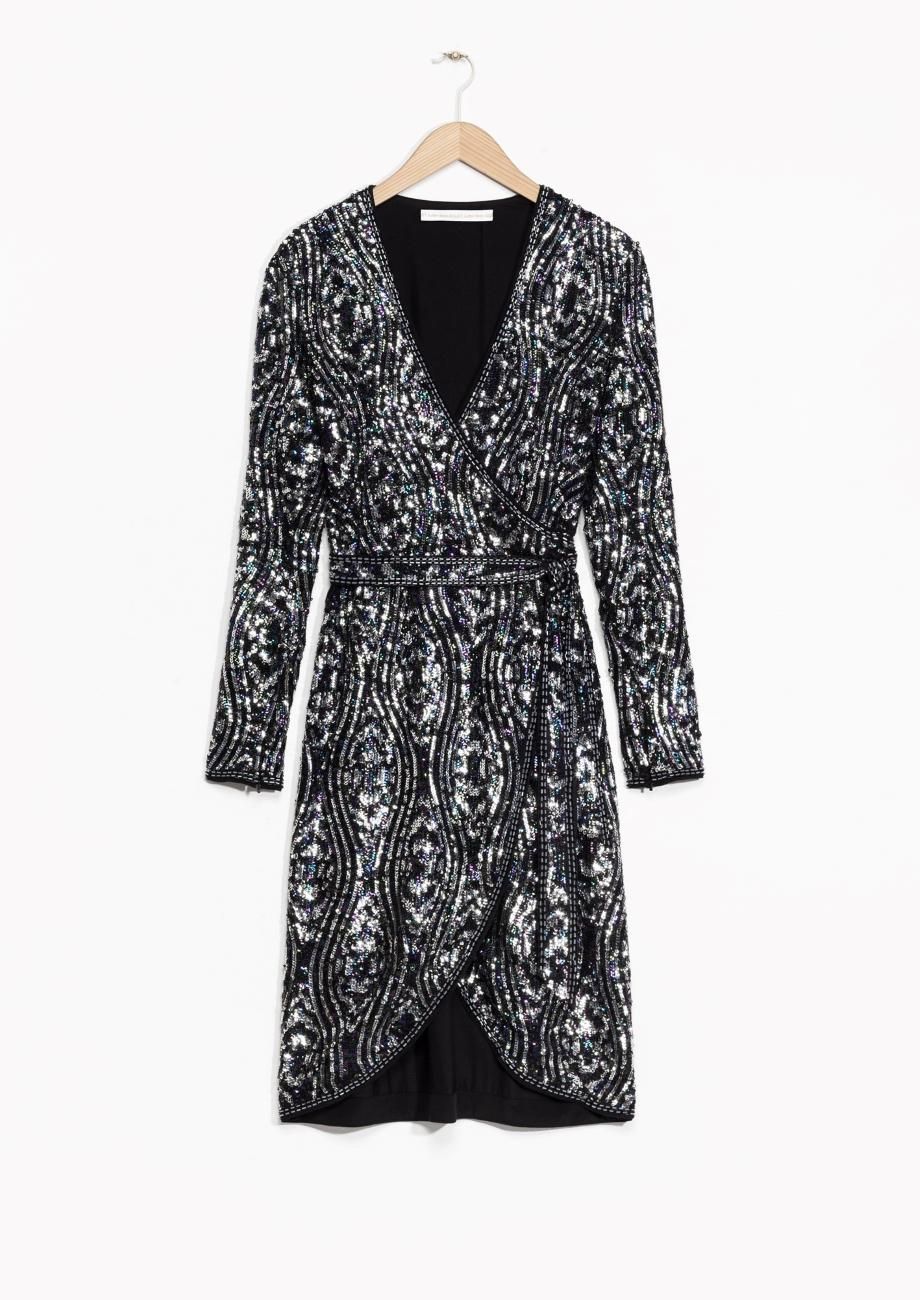 Vestido con apliques, &OtherStories