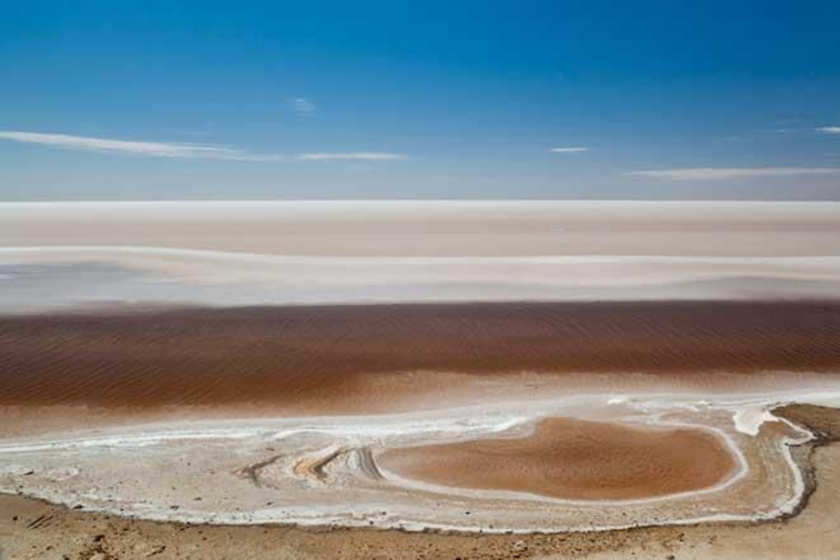 Lago salino interior de Chott el Jerid, en Túnez.